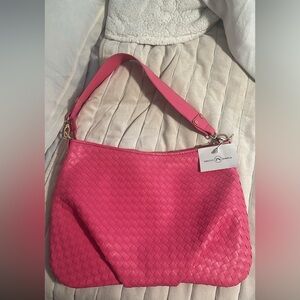 NWT Pink Woven Women's Bag